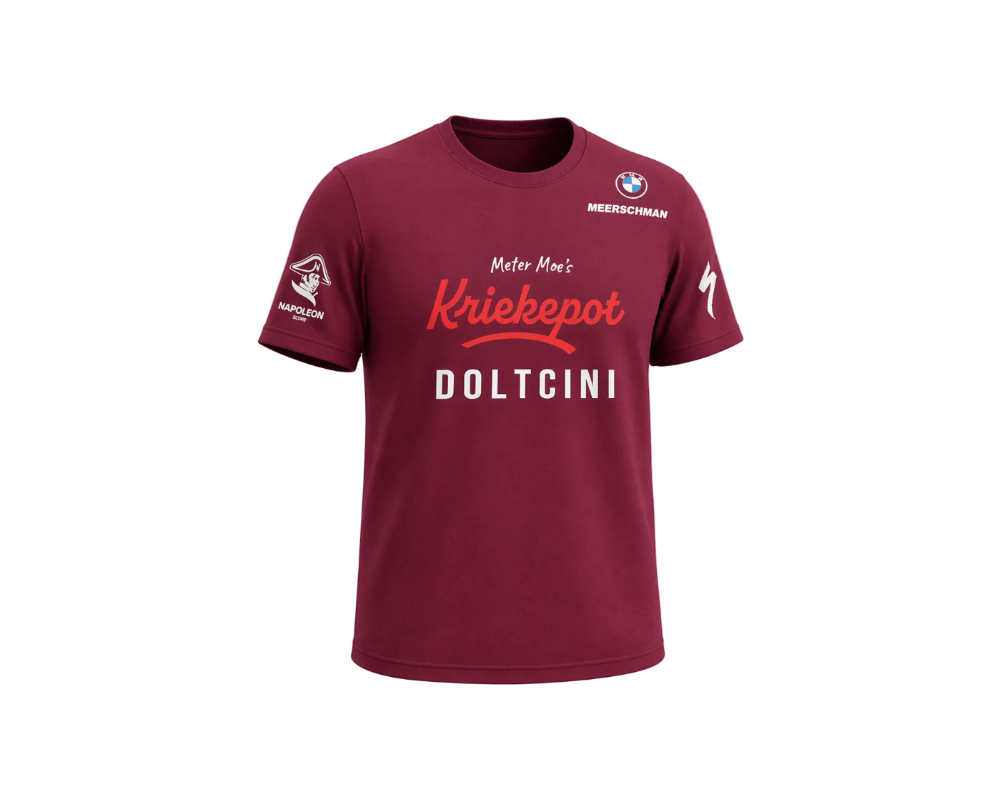 Kriekepot T-shirt korte mouwen bordeaux
